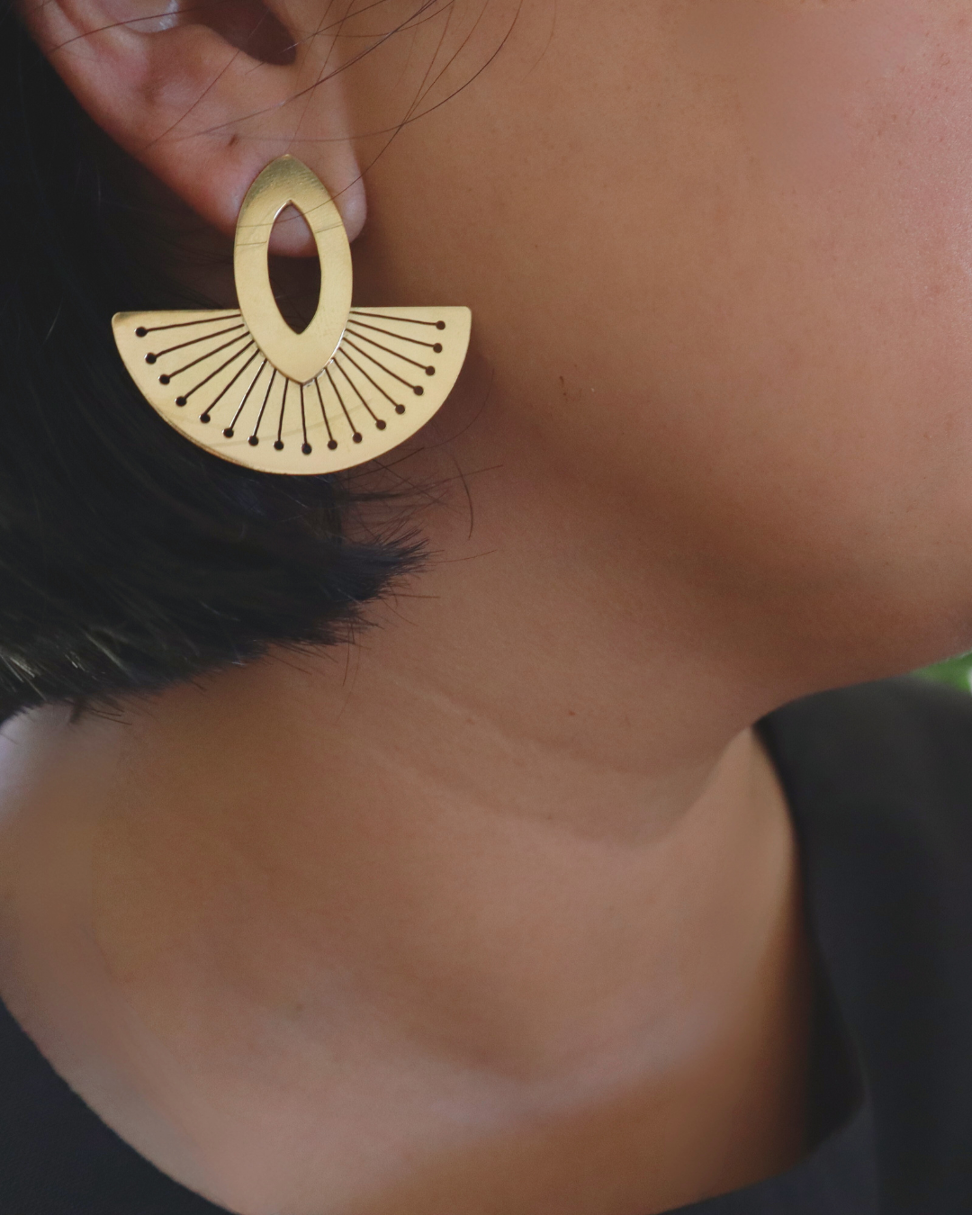 Nur-Jehan Earings in Brass